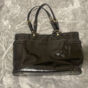 Coach Black Gallery Tote